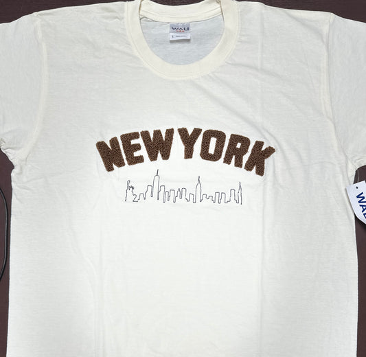 Adult Embroidery New York T-shirt