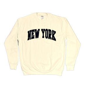 Adult SweatShirt With "NEW YORK" Embroidered
