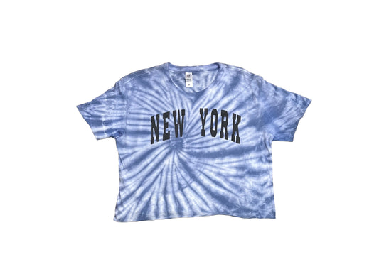 Tie-Dye Screen Print Crop Tops