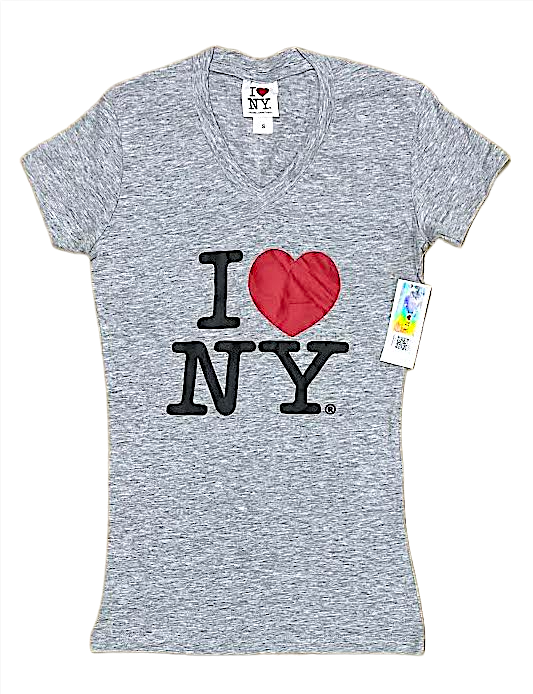 Ladies V.Neck I ❤️ NY T.Shirt