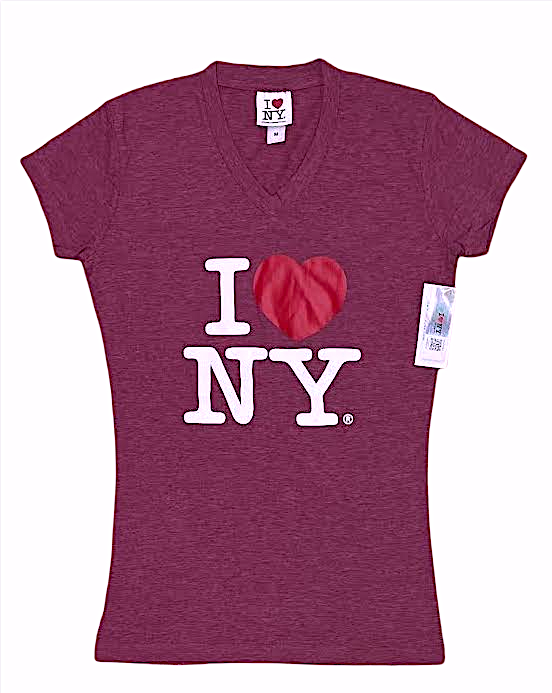 Ladies V.Neck I ❤️ NY T.Shirt