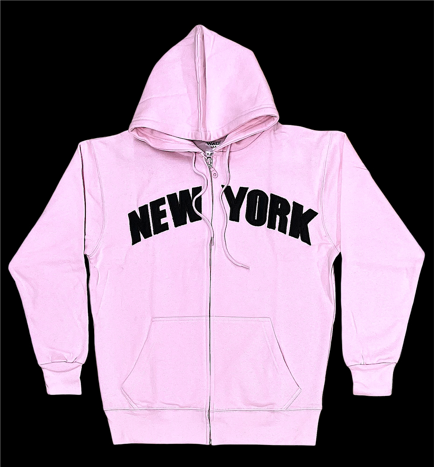 Adult Zipper Hoodies Embroidered with "NEW YORK"