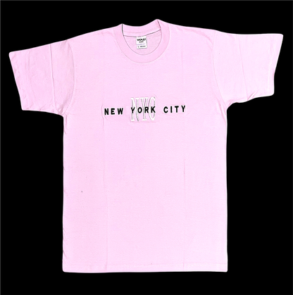 Adult Crew Neck T-Shirt Embroidered with ''NYC''