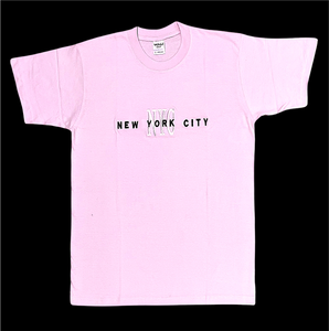 Adult Crew Neck T-Shirt Embroidered with ''NYC''
