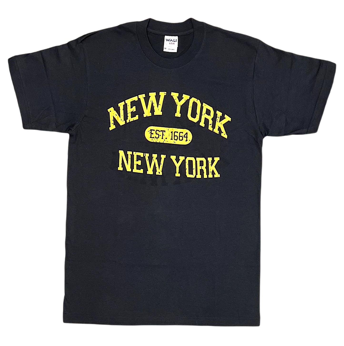 Adult T.Shirt With "NEW YORK EST.1664 NEW YORK" Screen Print