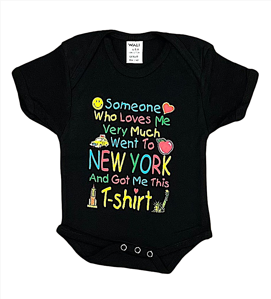 Baby onesies with "Someone Who Loves Me" Screen Print