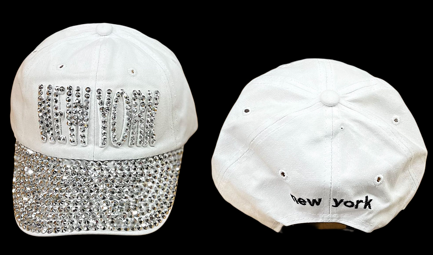 New York Hats with Shining Stone