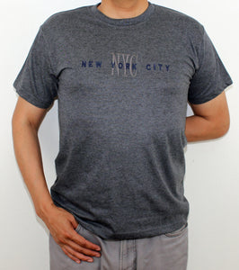 Adult Crew Neck T-Shirt Embroidered with ''NYC''