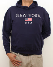 Load image into Gallery viewer, Adult Hoodies Embroidered with &quot;NEW YORK U.S FLAG&quot;