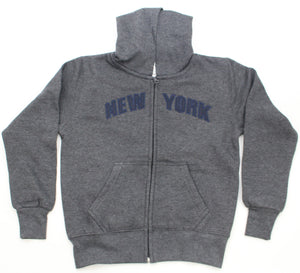 Kid’s Zipper Hoodies Embroidered with ''NEW YORK''
