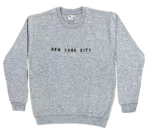 Adult Sweat-Shirt Embroidered with "NYC"