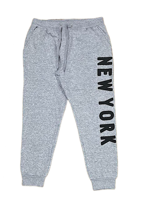 Adult Fleece SweatPants With ''NewYork'' Screen Print