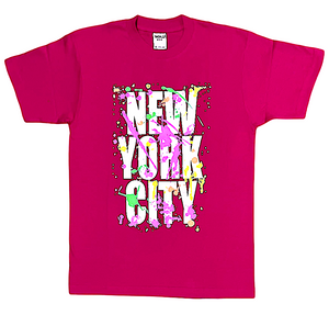 Adult Splash T.Shirt with "NEW YORK CITY" Screen Print