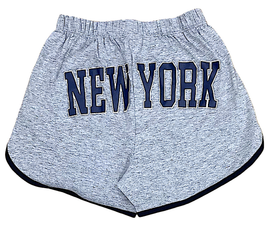 Ladies Shorts With "NEW YORK" Screen Print