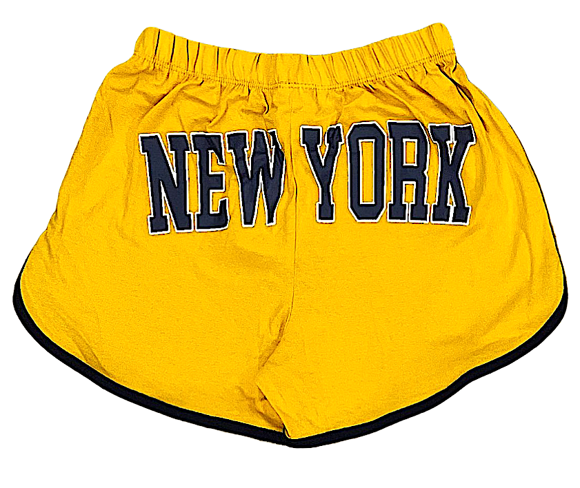 Ladies Shorts With "NEW YORK" Screen Print