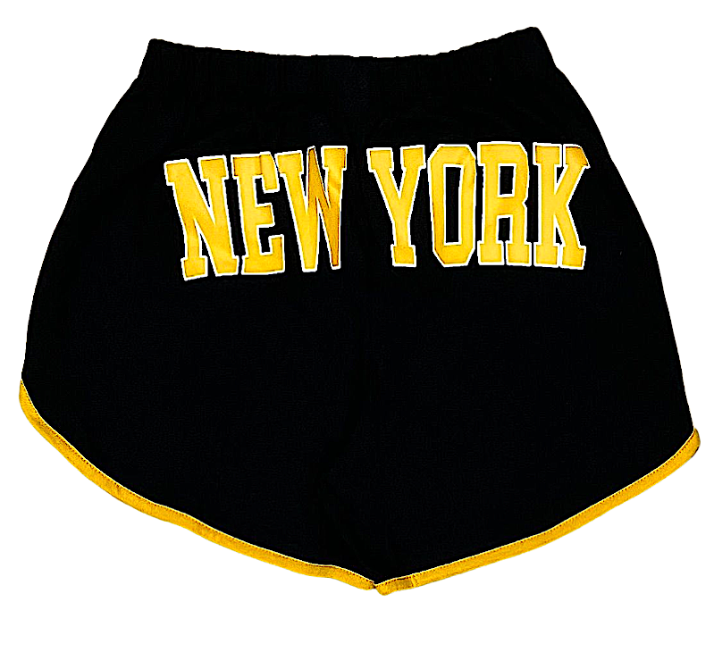 Ladies Shorts With "NEW YORK" Screen Print