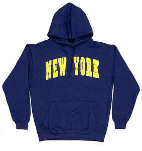 Adult Hoodies with Classic "NEW YORK" Screen Print