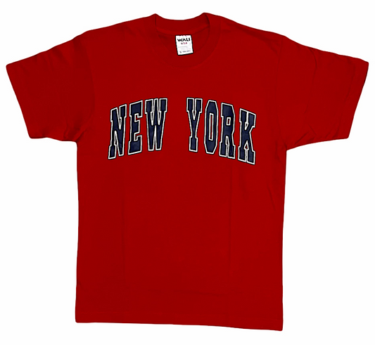 Adult Crew Neck T.Shirt With Classic "NEW YORK" Screen Print