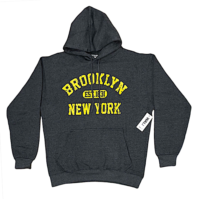 Adult Hoodies With "BROOKLYN EST. 1631 NEW YORK" Screen Print